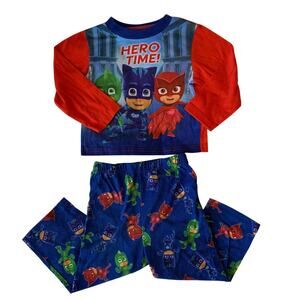 PJ Masks Toddlers 3T Fleece Pajama Set Pants Shirt Long Sleeve Soft Gecko Catboy